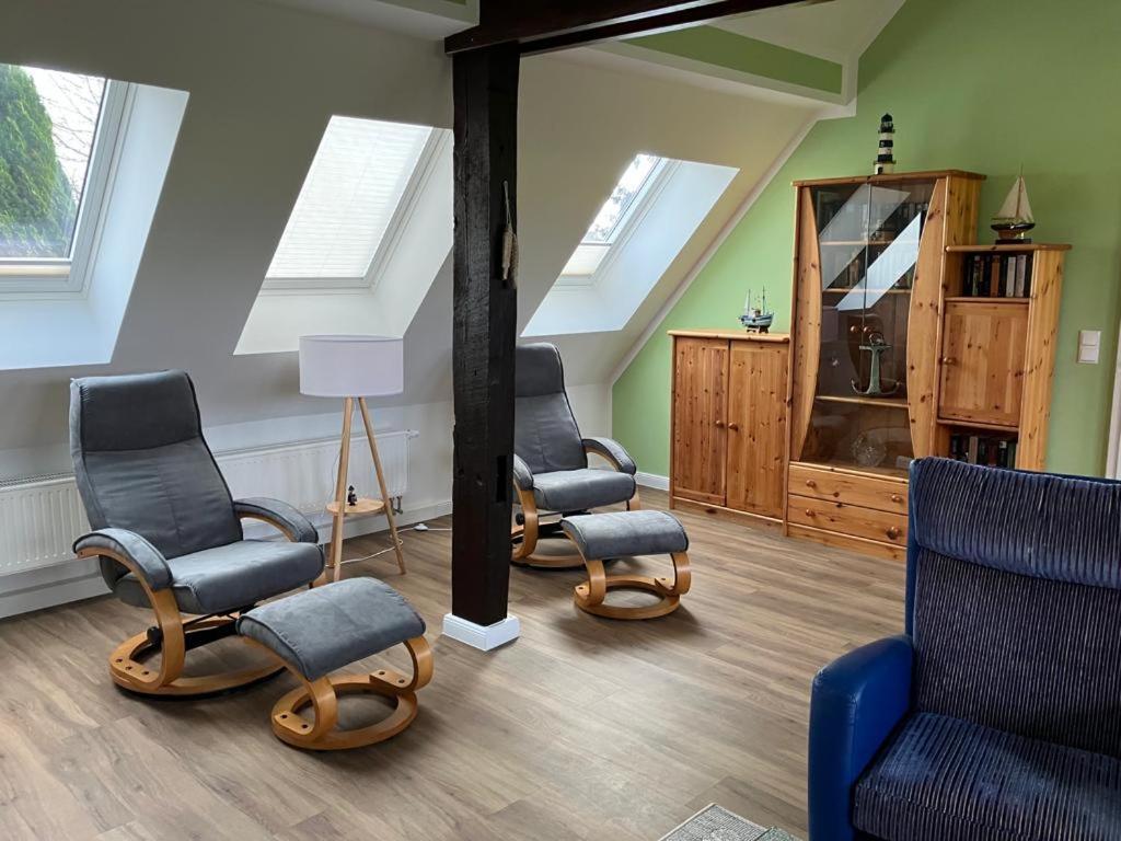 Grosse 4 Sterne Ferienwohnung Beim Boddenstrand Sundhagen-Niederhof Esterno foto