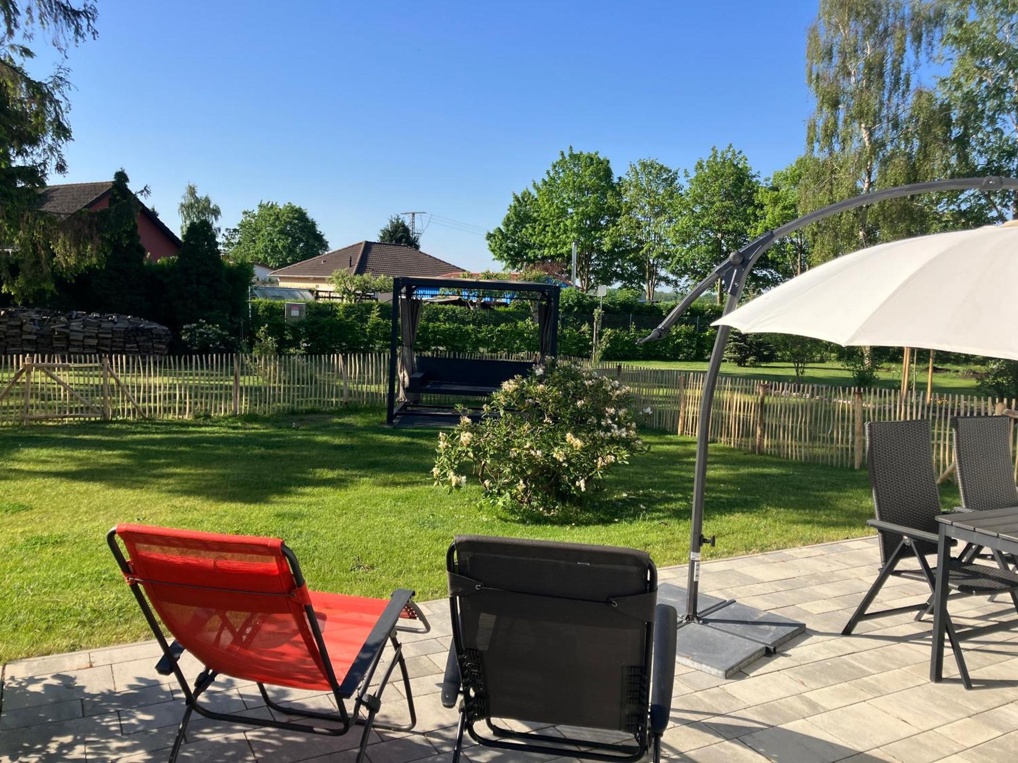 Grosse 4 Sterne Ferienwohnung Beim Boddenstrand Sundhagen-Niederhof Esterno foto